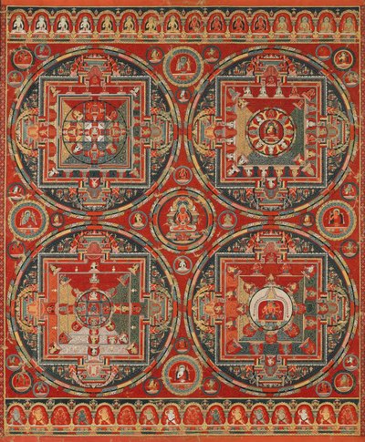 Vier Mandalas des Vajravali-Zyklus von Unbekannt Unbekannt